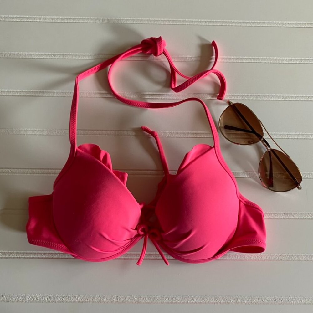 Victoria's Secret Pink Bikini Top Womens 32B
